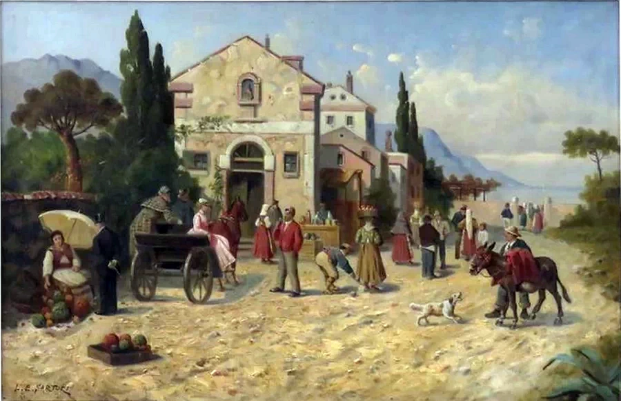 Paesaggio con figure